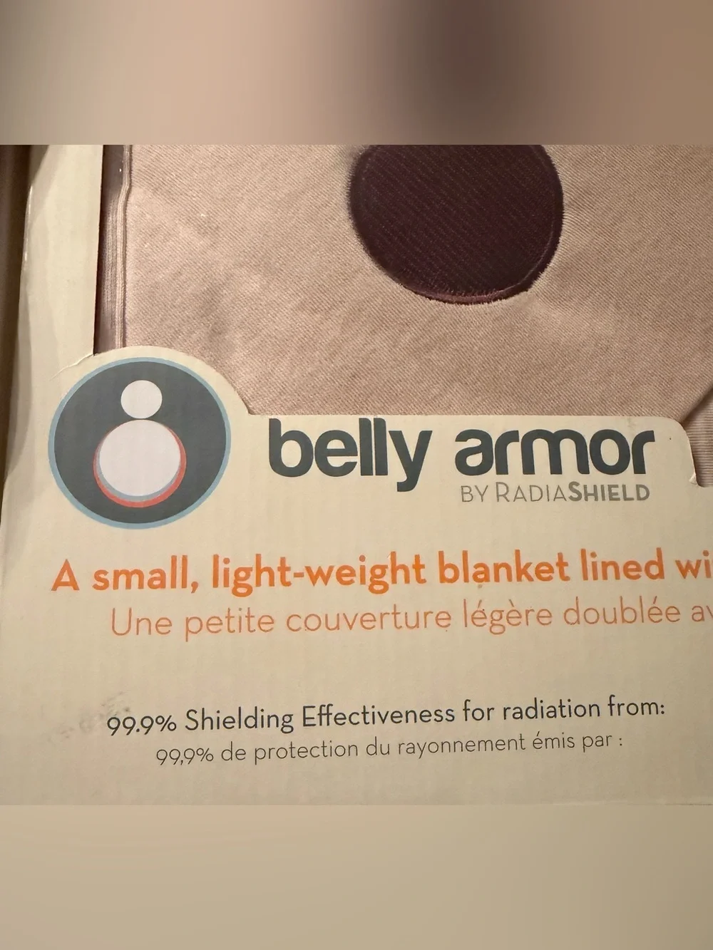 NEW Belly Armor Chic Tan Baby Belly Blanket by RadiaShield.